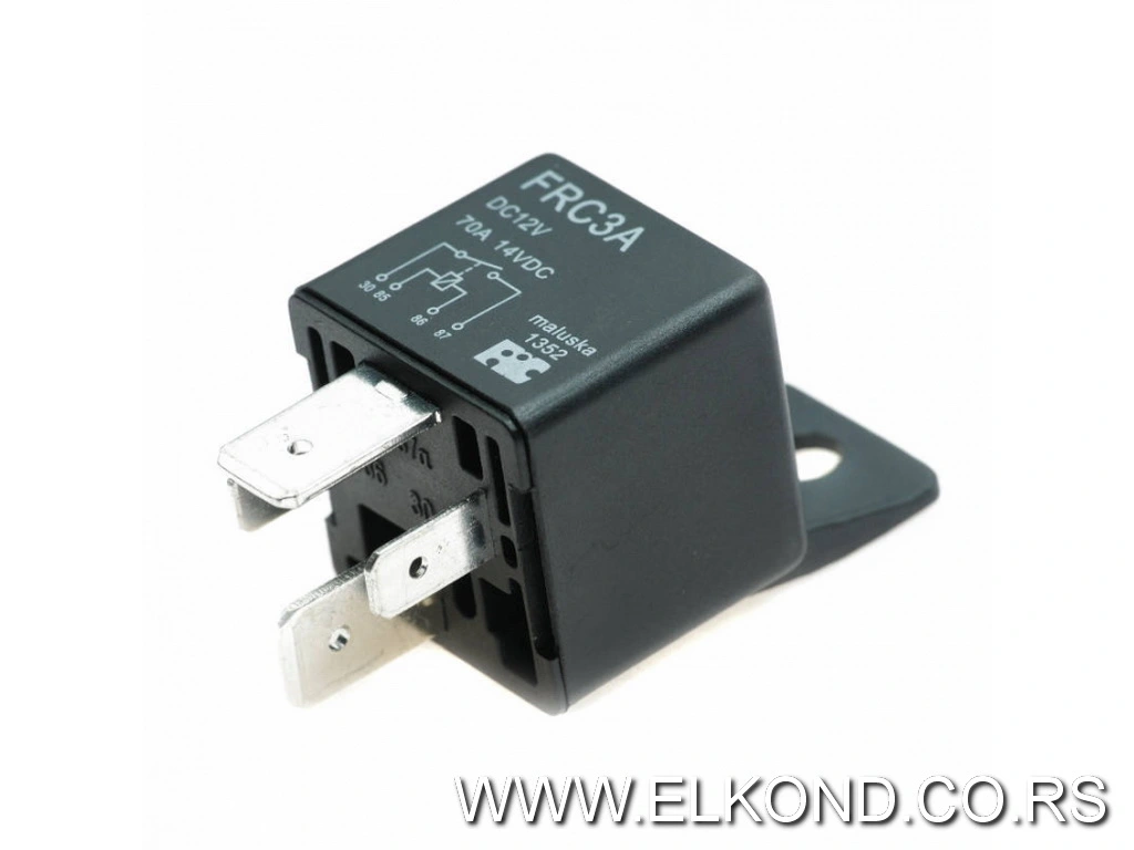 Rele 12V 1x preklopni 70A 80R AMP na stopice 6.3mm